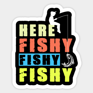 Funny Fishing Sticker